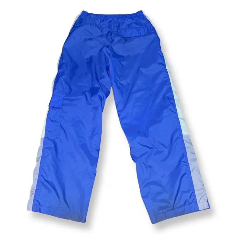 Nike Blue/white/silver joggers cargo style pants Med